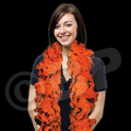 6' Orange & Black Multi Color Feather Boa